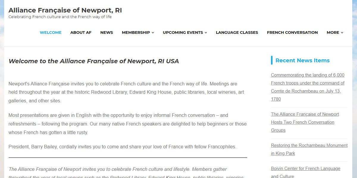 Alliance Francaise de Newport, RI