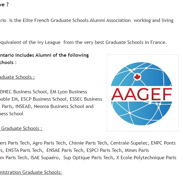 French Organization Near Me - French Grandes Ecoles Alumni Association Ontario